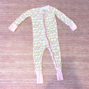 Little Sleepies Rainbow girl’s jammies size 6-12 months
